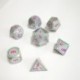 4X (7 db / Set kreatív RPG kocka D&amp D fém kocka Dnd játék kocka Dnd gyöngy NickelQ5M7