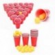 9X (Új esemény kellékek Beer Pong Kit Party Fun 24Cups 24 golyó felnőttkori laphoz Q5S7