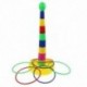 Színes Hoopla gyűrű dobás öntött kör készlet oktatási játék puzzle játék gyerekeknek Q1C1