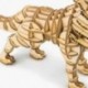 6X (Robotime DIY 3D fából készült állatok és épületek puzzle játékának szerelési játék ajándéka az R5G8-hoz