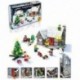 JJRC1002 Christmas Village Mikulás fa ló vicces építőelemek F E3G5