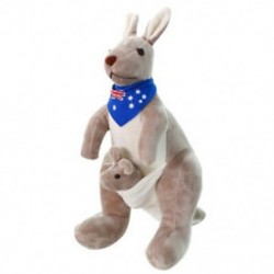 3X (édes kenguru kitömött állati puha plüss játék baba gyerekeknek (kék) K5K5)