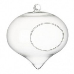 5X (1 db aranyos otthoni divatlámpás alakú átlátszó üveg virág növény, lógó Vas F6S7