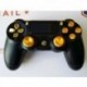 4 db csere alumínium gömbgomb PS3 / PS4 vezérlőhöz - arany N2K3