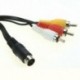 Tartós 1.8M 9 tűs audio-video AV kábel a Sega Genesis 2 3 A / V RCA C F7P2 készülékhez