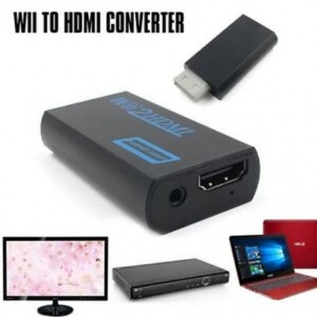 3,5 mm-es audiokimenet Jack Wii HDMI Wii2HDMI Full HD FHD 1080P átalakítóhoz Ad F4Q5