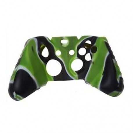 2X (Szilikon bőrvezérlő tok, kompatibilis az Xbox One-tal (Army Green Black H7W4
