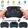 Háttérvilágítás 2.4G LED Mini Vezeték nélküli billentyűzet Air Mouse Touchpad TV Box Xbox360 PC