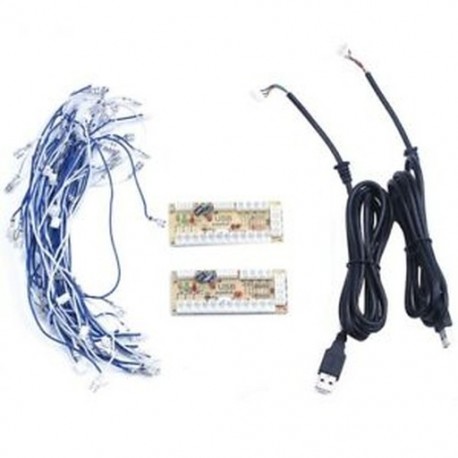 2X Zero Delay Arcade USB Kódoló PC a 2PIN JOYSTICK &amp  4.8MM B N9I1 JOYSTICK számára