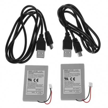 1X (új 2X csereakkumulátor a SONY PS3 vezérlőhöz   C O6Y6 USB töltőhöz