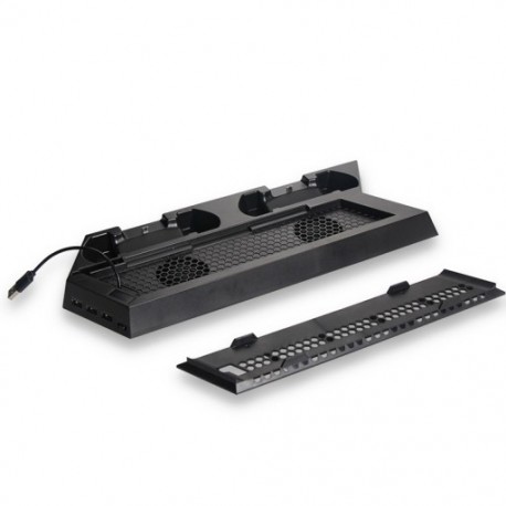 6X (PS4 állványhoz PS4 vékony függőleges állványos hűtőventilátor Q3E6 játékvezérlővel