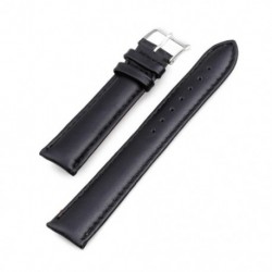 20 mm-es PU bőr színű fekete karkötőóra karkötő New Fashion H4Z6