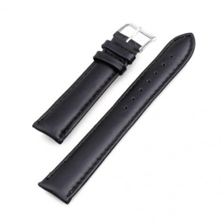 20 mm-es PU bőr színű fekete karkötőóra karkötő New Fashion A7T2