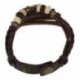 1X (Retro Weave Wrap körül a bőr karkötő Lady csukló karóra kvarcóra (K1K3