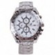 Luxus férfi ruha WATCH Multi Time vízálló ötvözet Analóg Kvarc Fehér E5L W3S0