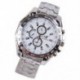 Luxus férfi ruha WATCH Multi Time vízálló ötvözet Analóg Kvarc Fehér E5L W3S0