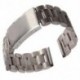 Rozsdamentes acél óraszíj, 20 mm-es karóra, sávos óra sáv, fém sáv, ezüst M2E9