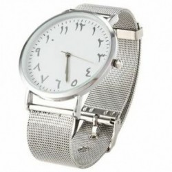 CCQ Brand Mesh Watch egyedi arab számok, órák, hétköznapi nők, férfiak, Quartz V3Y4