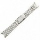 Cserepánt karkötő karóra 24mm acél fém ezüst színű Fashion G2P2 E8T5