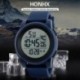 HONHX férfi sportóra, férfi digitális Sport LED vízálló karóra kék J2P9