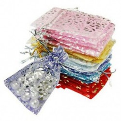 25x Organza ékszer esküvői ajándék táska 7x9cm / 3x4 hüvelykes színű Y9Z8