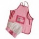Childs Kids Chef Hat kötény Főzés Sütés Boy Girl Chef Junior Ajándék (Rózsaszín) P5X7