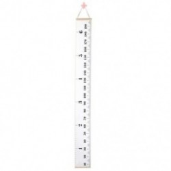 Baba növekedési táblázat vonalzó fali dekoráció átadása gyerekeknek, vászon eltávolítható magasságú V8L9