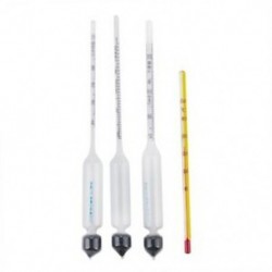 1X (3 db-os hidrométer pontos alkoholmérő teszter   hőmérő eszközkészlet, BL O8P4