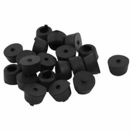 2X (20 db univerzális kúpos gumibetétes lökhárító betét alátét 9mm x 14mm fekete S1I6)