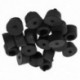 2X (20 db univerzális kúpos gumibetétes lökhárító betét alátét 9mm x 14mm fekete S1I6)