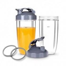 3X (Cserélhető poharak fedél-fedél fedéllel a NutriBullet 6 darabos High-Sp U9Z5-hez