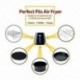 8X (Air Fryer kiegészítők Deep Fryer Universal, Tortahordó, Pizza Pan, Mat, I5E3