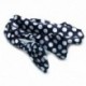 Lady Hair Head Band Wrap Sál Fejpánt Navy Blue Pöttyös Hot I6U9 X2B0