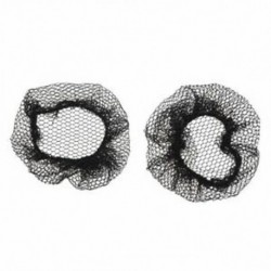 2 db DIY fodrászat dekoráció fekete balett hajháló Snood Nőknek K5Z7