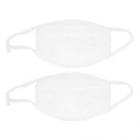 2X (2 db fehér pamut keverék Earloop arc-szájmaszk B3U8)