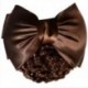 1X (női barna Bowknot ékezetes Snood Net Barrette hajcsipesz Hairnet R4Z1)
