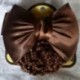 1X (női barna Bowknot ékezetes Snood Net Barrette hajcsipesz Hairnet R4Z1)