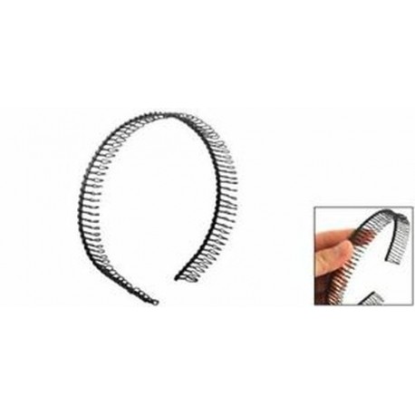 2x (gyakorlati fekete fém fogakkal fésült hajpánt hajkarika fejpánt nőknek X2X0