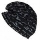 Unisex Beanie Baggy vékony hip-hop nyomtatási koponya sapka (fekete) F4E7