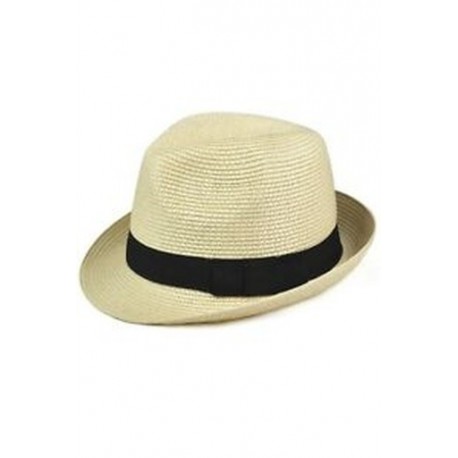 Szalmakalap Fedora - Panama Trilby stílusú, összecsiszolható, nyári napfényes férfi L A7F1