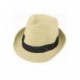 Szalmakalap Fedora - Panama Trilby stílusú, összecsiszolható, nyári napfényes férfi L A7F1