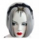 Gótikus punk stílusú szegecs Lolita tiara fekete csipke homloka fejpánt Halloween C4R3