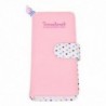 Női pénztárca cipzáras PU bőr pénztárca Pink Dots Card pénztárca K3Y1