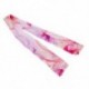 6X (Fashion Lady Women virágmintás puszta sifon puha, hosszú sállal Sh V5W3