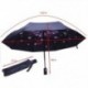 4X (Cseresznyevirág automatikus esernyő női napernyőkkel, Parasol Black Coating Sun és RZ9Y6