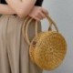 5X (Straw Crossbody Bag női szövésű hordtáska, kerek nyári tengerparti pénz B P5P2
