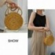 5X (Straw Crossbody Bag női szövésű hordtáska, kerek nyári tengerparti pénz B P5P2