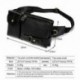 5X (derékcsomag Fanny Pack övtáska telefontasakok, utazási derékcsomagolás férfi Q1W9