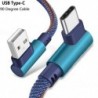 1x 2M C típusú 90 fokos derékszögű USB C 3.1 Gyors adat szinkronizálás töltő kábel