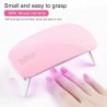 Fehér-Rózsaszín - 6W-os Mini UV-LED műkörmös lámpa